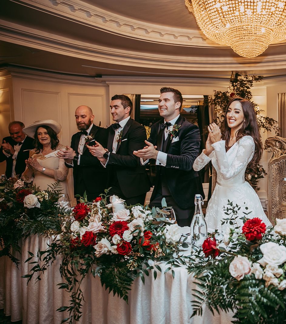 Top Table Florals repurposed from the amazing Arch 